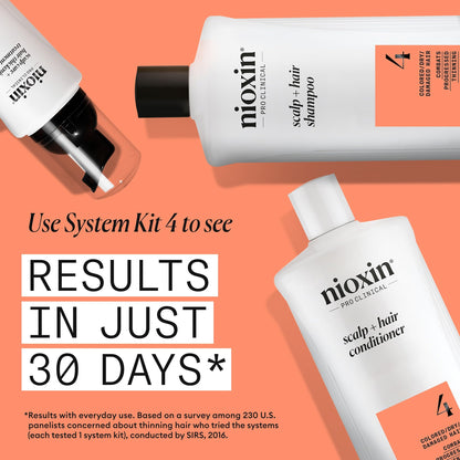 Nioxin System 4 Scalp Thickening Conditioner for Damaged, Thinning Hair