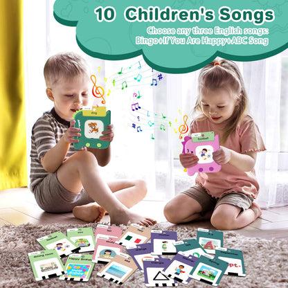 420 Words English Talking Flash Cards for Toddlers, Pocket Speech Buddy Therapy Autism Toys with 10 Songs, Preschool Educational Learning Toy for Girls Kids 1-6, Christmas Birthday Gifts 🍁 All In One Marketplace Canada