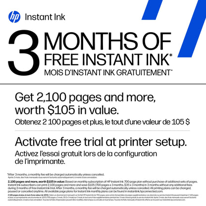 HP Desket 4352 Wireless All-in-One Color Inkjet Printer, Scanner, Copier, Best-for-Home, 3 Month Instant Ink Trial Included- AI Enabled (A24HTA)
