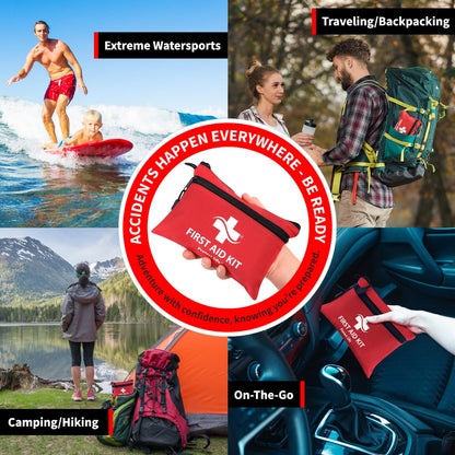Protect Life 100-Piece First Aid Kit for Home, Business, Car, Camping & Hiking | HSA/FSA Eligible Emergency Survival Medical Kit - Available at All In One Marketplace Canada