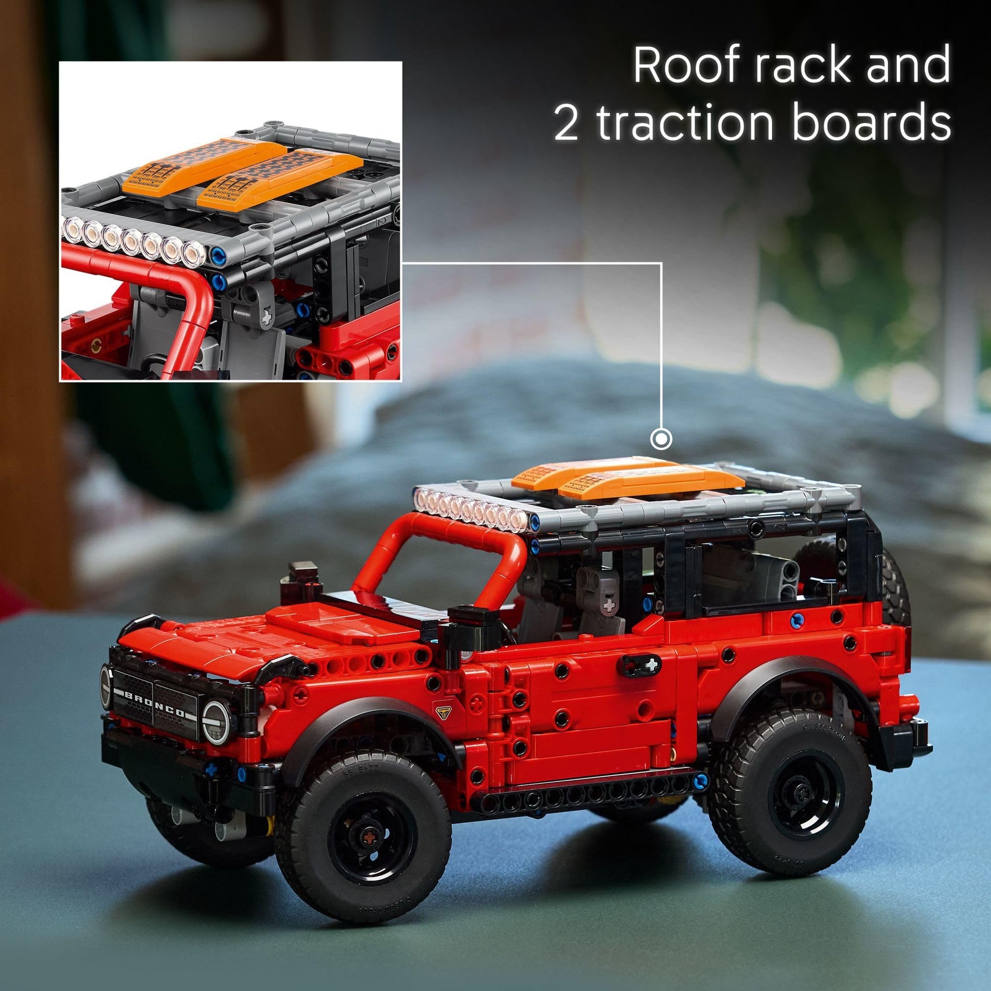 LEGO Technic Ford Bronco Kids Toy Car - Building Toy for Boys and Girls, Ages 10+ - Car Toy and Model Kit - Makes a Cool Birthday Gift for Kids - Authentic Ford Bronco Trim & Details - 42213 LEGO