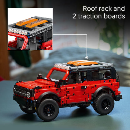 LEGO Technic Ford Bronco Kids Toy Car - Building Toy for Boys and Girls, Ages 10+ - Car Toy and Model Kit - Makes a Cool Birthday Gift for Kids - Authentic Ford Bronco Trim & Details - 42213 LEGO