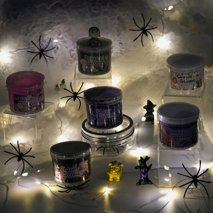 LAWOHO 6 Packs Purple Slime Kit -Cloud, Butter & Clear Slimes, Halloween Slime for Kids with Spooky Charms & Add-ins, Kids Slime Making Kit for Party Favors, Birthday Halloween Christmas Easter Gifts 🍁 All In One Marketplace Canada