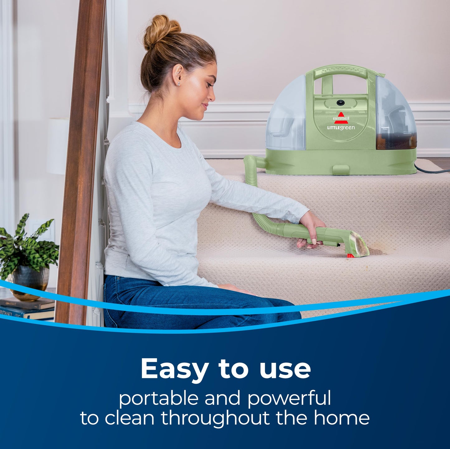BISSELL Little Green Portable Carpet Cleaner for Carpet & Upholstery, Car/Auto Detailer with Stain Brush Tool and 15 ft Cord, 1400J 🍁 All In One Marketplace Canada