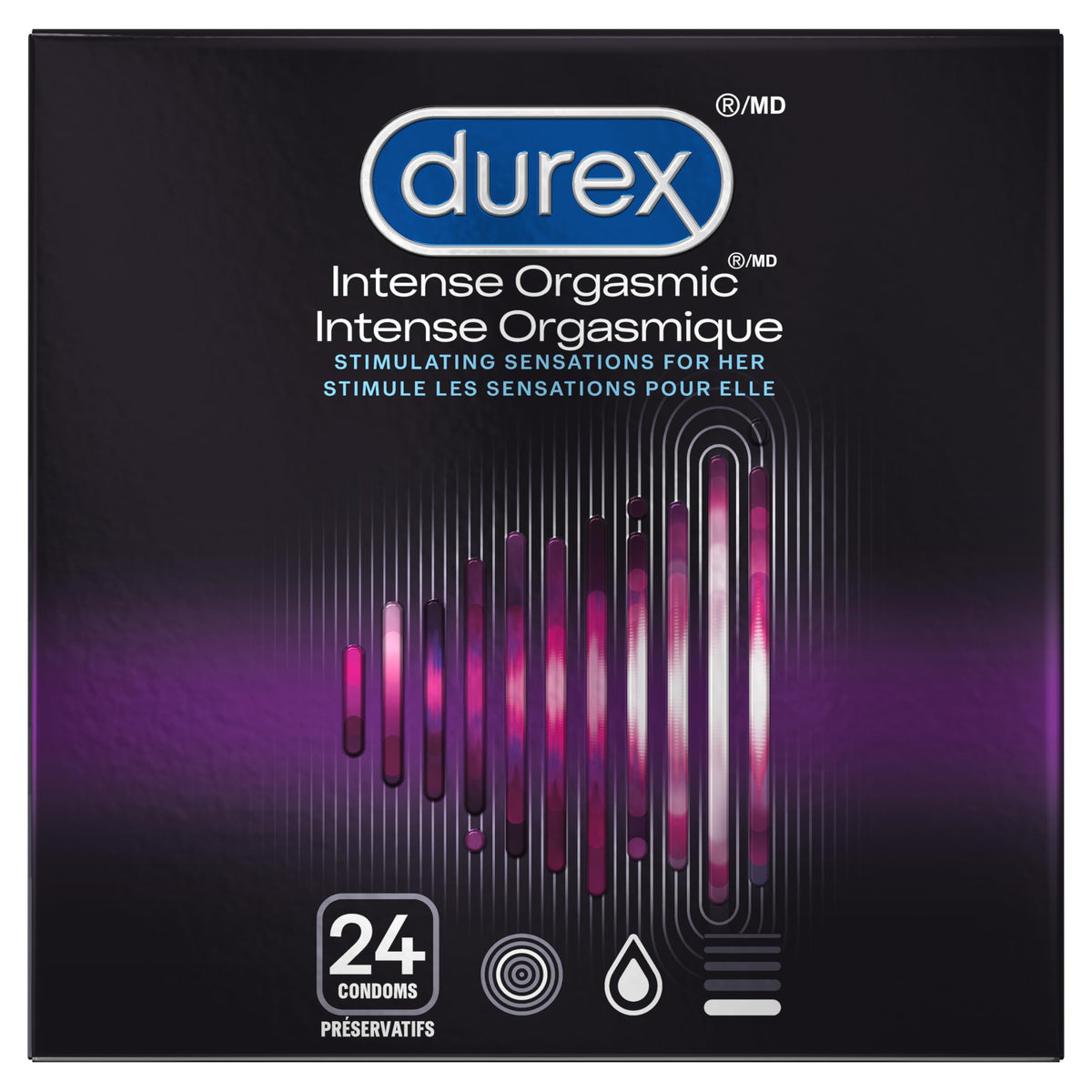 DUREX® CONDOM - INTENSE ORGASMIC™ 24 ct