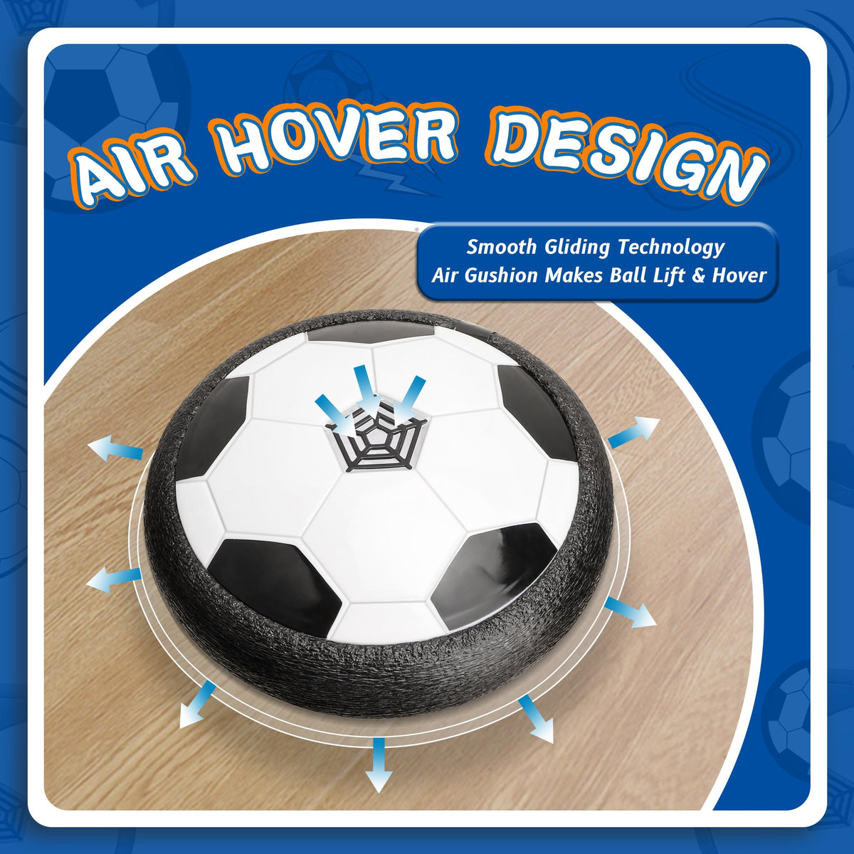 Hover Soccer Ball for Kids, 2 Pcs Hover Ball Toys Set with LED Lights, Indoor Outdoor Light-Up Soccer Ball Sport Games, Boy Gifts for 4, 5, 6, 7, 8, 9 Years Old, Christmas Birthday Gifts for Kids 🍁 All In One Marketplace Canada
