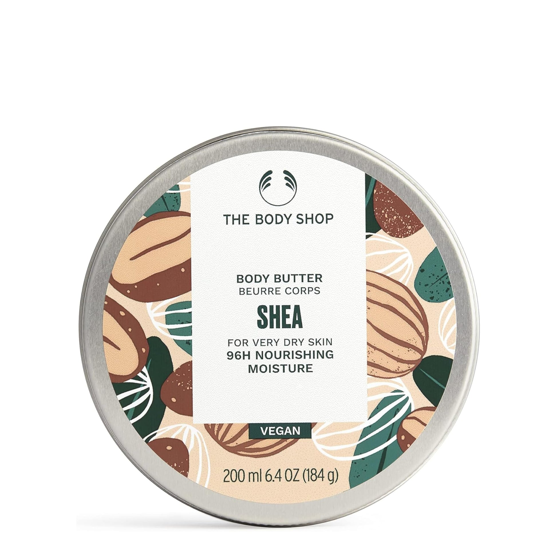 The Body Shop Shea Body Butter for Very Dry Skin | Ultra-Rich Moisturizer with Raw Shea Butter | 96 Hour Hydration, 200ml The Body Shop