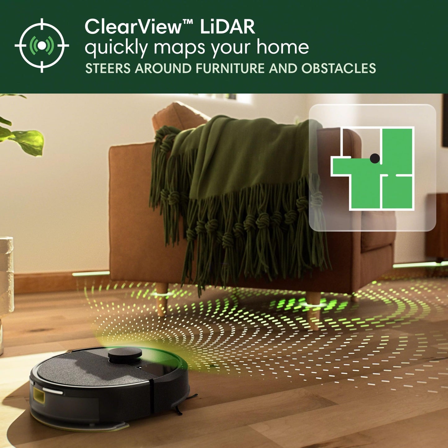 iRobot Roomba 105X Robot Vacuum & Mop Combo, AutoEmpty Dock, Self‑Emptying for Up to 75 Days, 70× Power‑Lifting Suction, Smart LiDAR Mapping, App & Voice Control, Ideal for Homes with Pets & Kids - Available at All In One Marketplace Canada