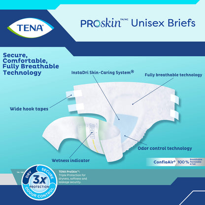 Tena Adjustable Incontinence Briefs, Super Absorbency, Large Waist, 26 Count