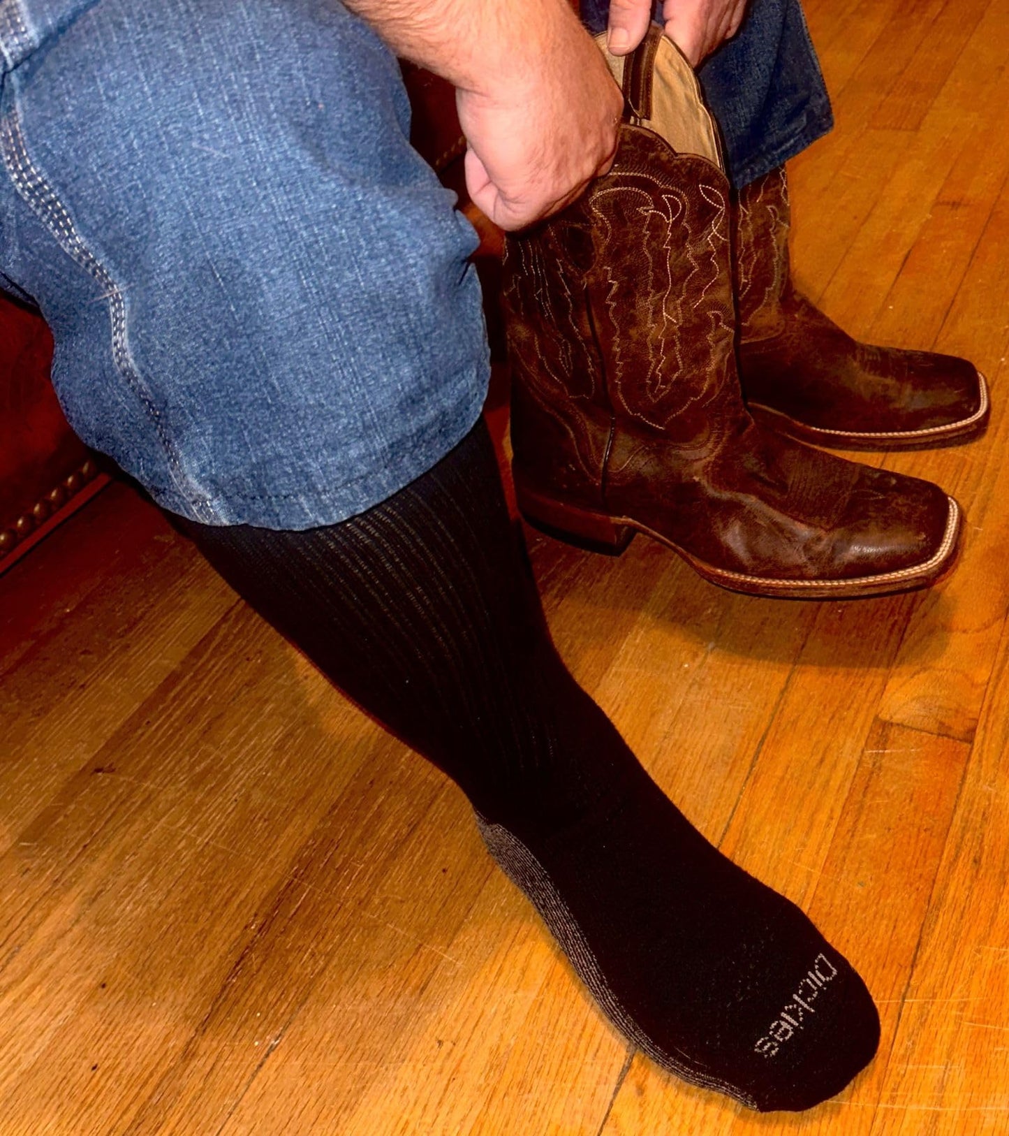Dickies Men's Multi-Pack Dri-tech Moisture Control Boot-Length Socks, Black (6 Pairs), Shoe Size: 6-12 - Available at All In One Marketplace Canada