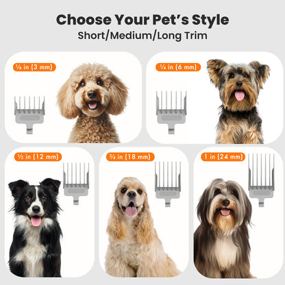 Neakasa P1 Pro Pet Grooming Kit & Vacuum Suction 99% Pet Hair, Professional Grooming Clippers with 5 Proven Grooming Tools for Dogs Cats and Other Animals