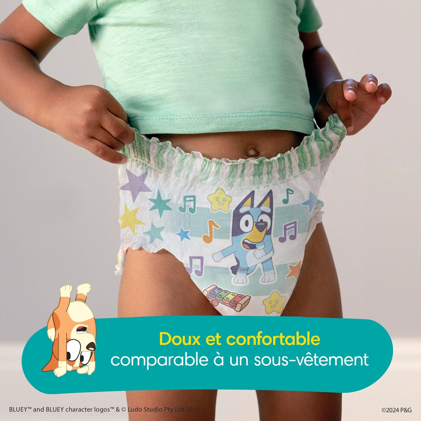 Pampers Easy Ups Girls & Boys Potty Training Pants, Size 4 (2T3T), 74 Count, Bluey Absorbent Training Underwear, Up to 100% Leakproof Day and Night, Hypoallergenic 🍁 All In One Marketplace Canada