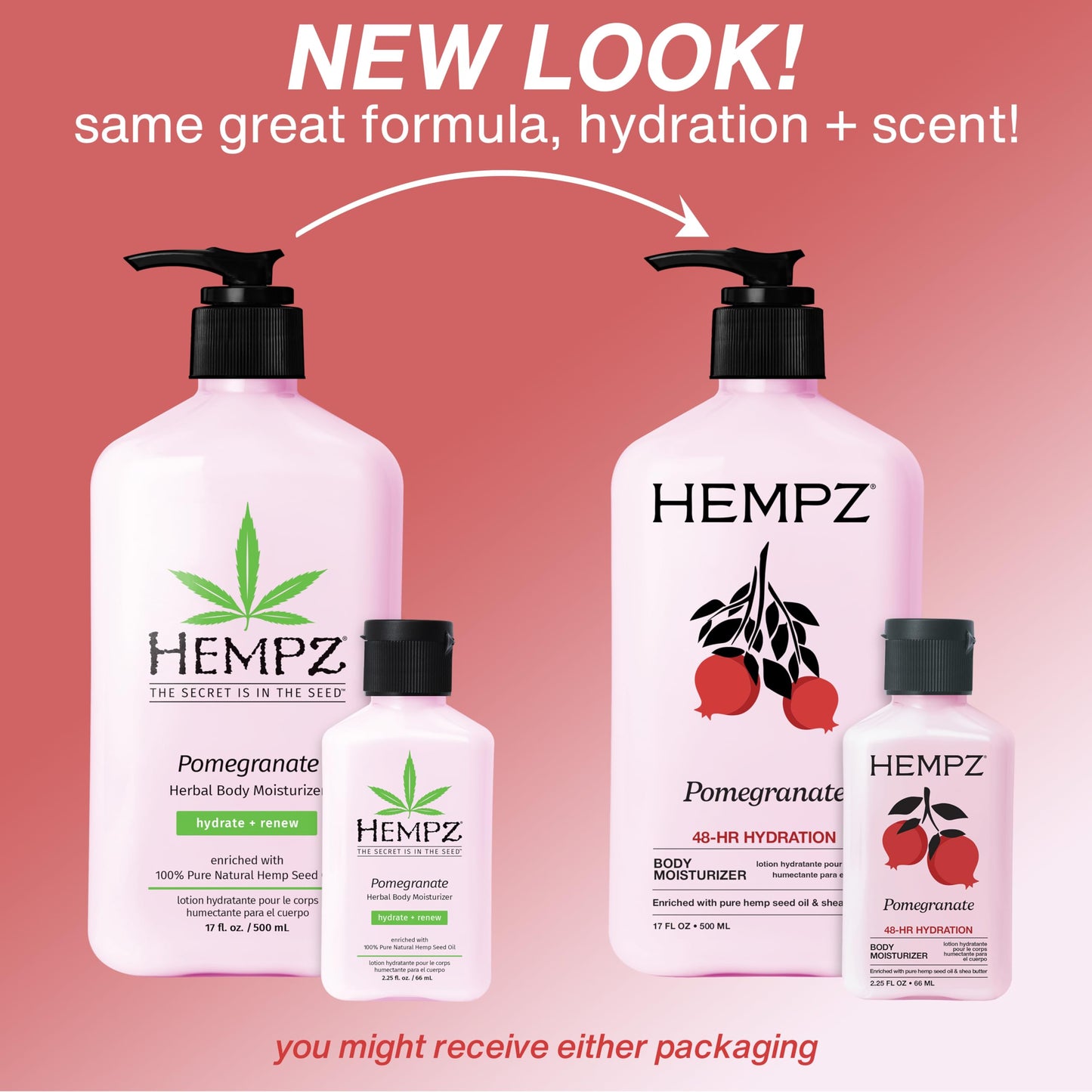 HEMPZ Body Lotion - Pomegranate - Bright Citrus