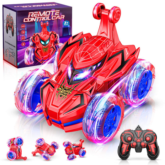 Spider Remote Control Cars for Kids,decked Car Toys Stunt Car Toy for Boys Age 3-9 Remote Control Car for Kids 4-8 Year Old Easter Birthday Gifts for Boys 3-5 Years Old Girls - Available at All In One Marketplace Canada