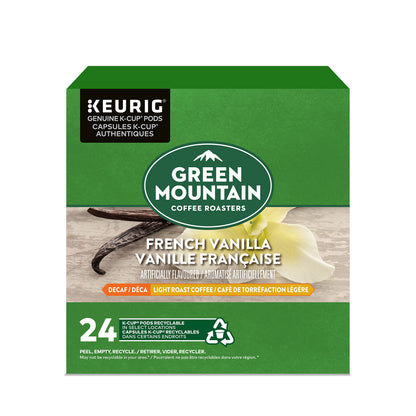 Green Mountain Coffee French Coffee French Vanilla-Decaf K-Cup Coffee Pods, 24 Count For Keurig Coffee Makers