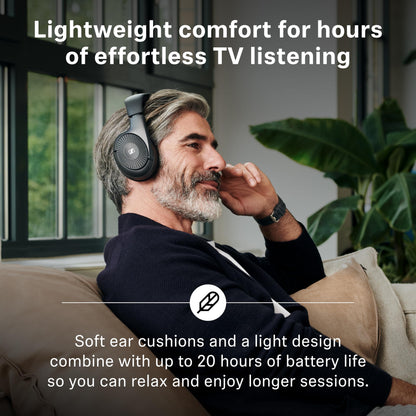 Sennheiser RS 120-W On-Ear Wireless Headphones, Transmitter/Charger Combo Sennheiser