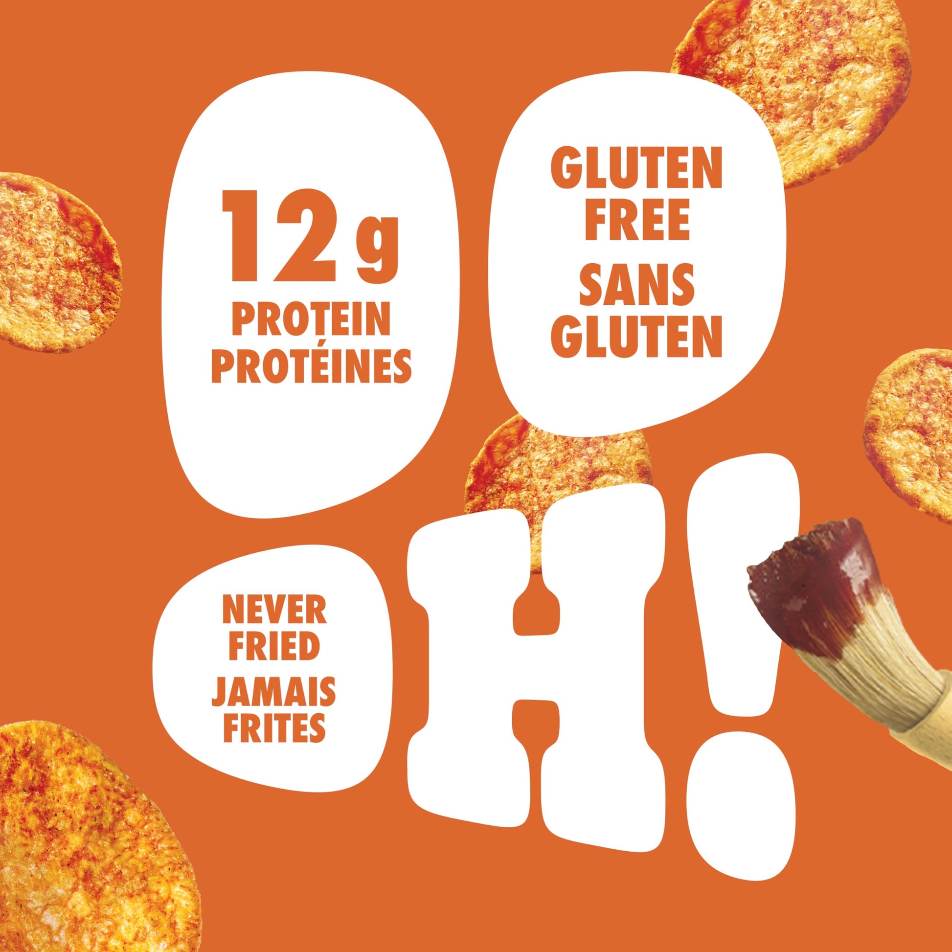 Pure Protein Popped Crisps Hickory BBQ - 12g Protein Per Bag, 8-Pack