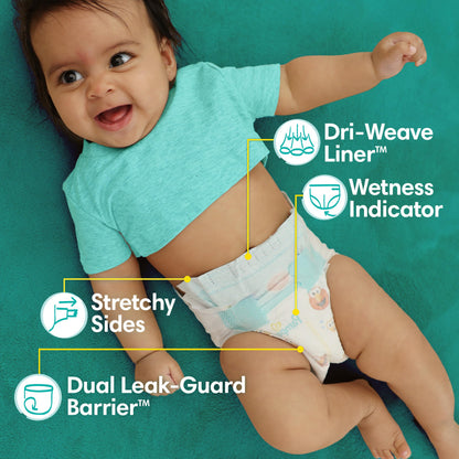 Pampers Baby Dry Diapers - Size 6, 108 Count, Absorbent Disposable Diapers