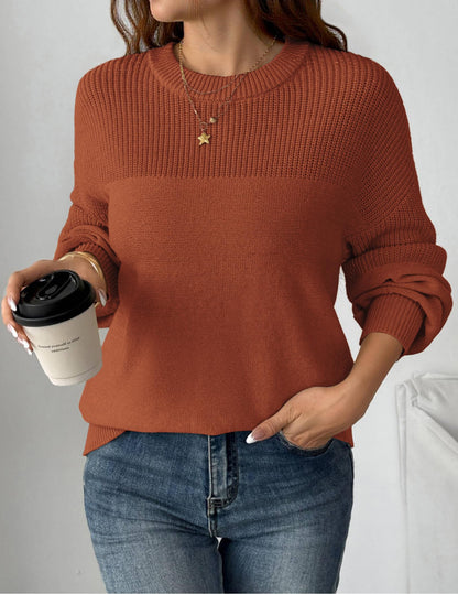 Zeagoo Winter Sweaters for Women Orange Crewneck Oversized Pullover 🍁 All In One Marketplace Canada