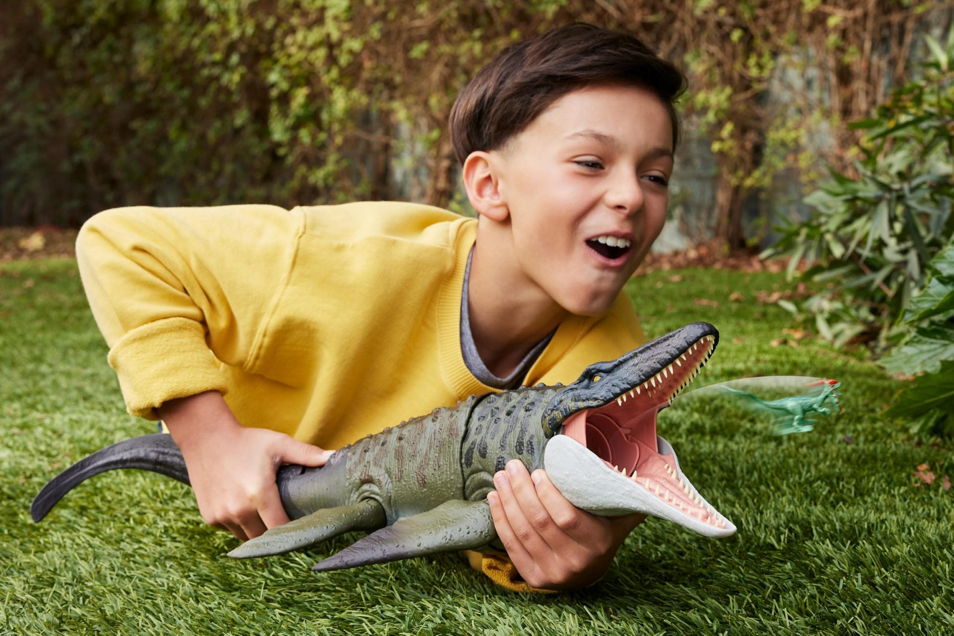 Mattel Jurassic World Rebirth Bite N Blast Mosasaurus & Mini Dinosaur Mattel