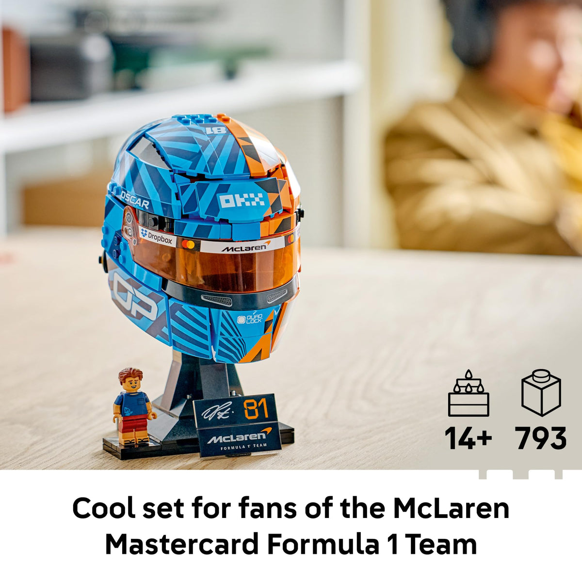 LEGO Editions McLaren MasterCard F1 Team Oscar Piastri Helmet 43017