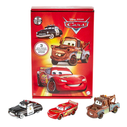 Mattel Disney and Pixar Cars Toys, Radiator Springs 3-Pack of Die-cast Toy Cars & Trucks with Lightning McQueen, Mater & Sheriff 🍁 All In One Marketplace Canada