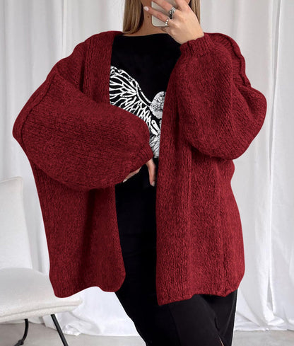 PRETTYGARDEN Womens Open Front Oversized Cardigan Sweaters Wine Red 🍁 All In One Marketplace Canada