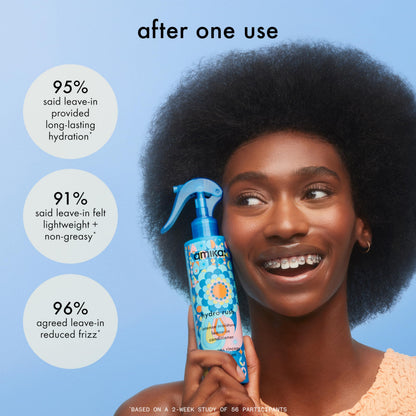 amika hydro rush intense moisture leave-in conditioner with hyaluronic acid, 60ml Amika
