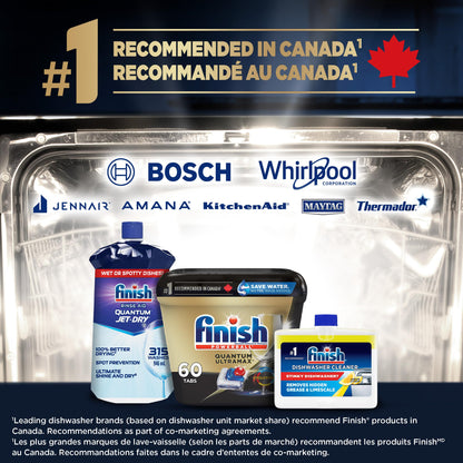 Finish Quantum UltraMax Dishwasher Detergent Pods, 60 Tabs Finish