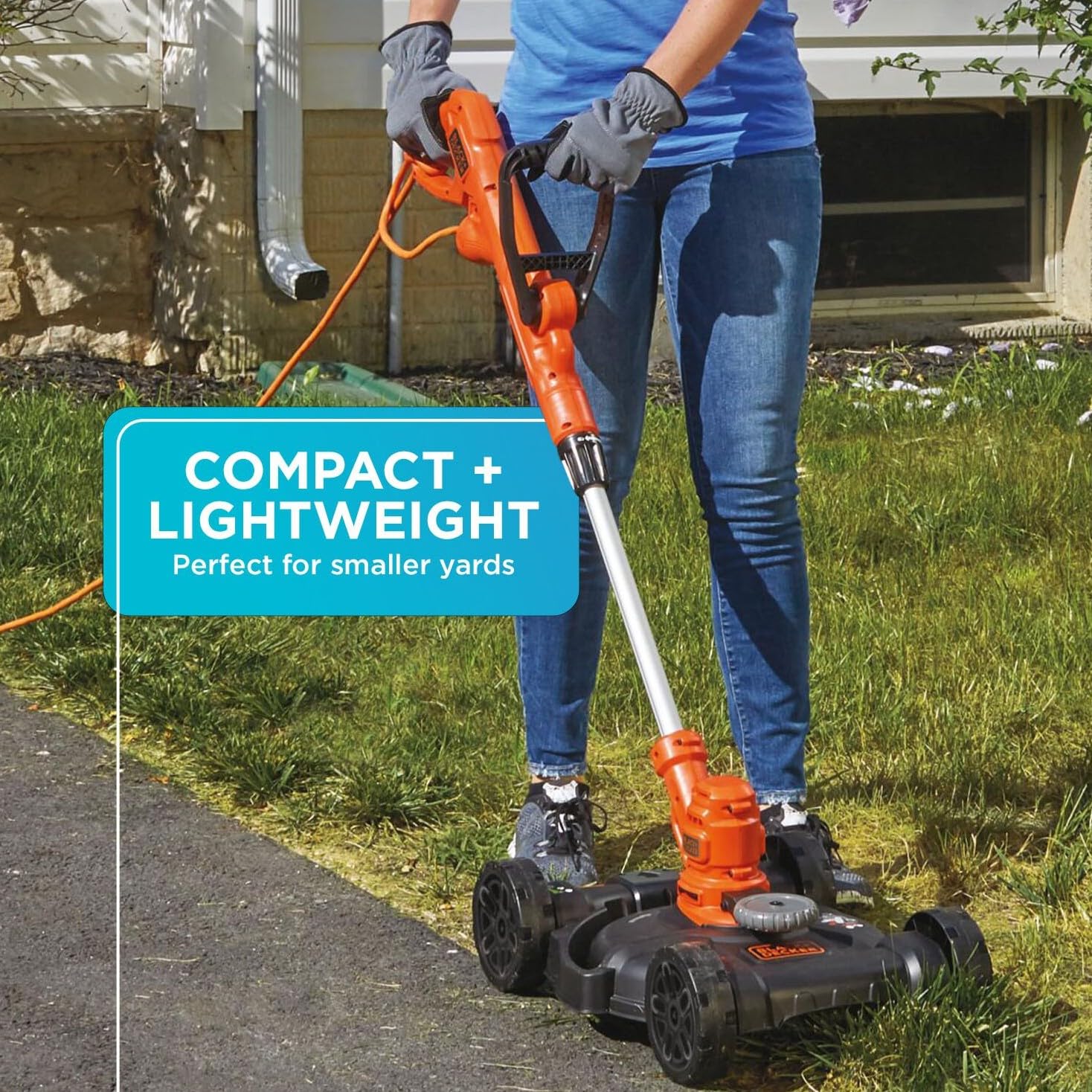 BLACK+DECKER Electric Lawn Mower, String Trimmer, Edger, 3-in-1, Corded (BESTA512CM) BLACK+DECKER