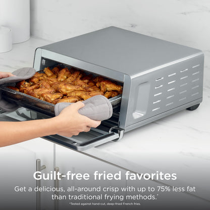 Ninja Flip Toaster Oven & Air Fryer, 8-in-1 Functionality, Flip Up & Away Capability for Storage Space SP151C (Canadian Edition)