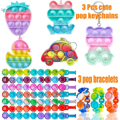 124 Pcs Party Favors for Kids, Goodie Bag Items, Loot Bag Fillers, Pinata Filler, Treasure Box Toys for kids Classroom Prizes, Treasure Chest, Easter Basket Egg Fillers Birthday Gifts
