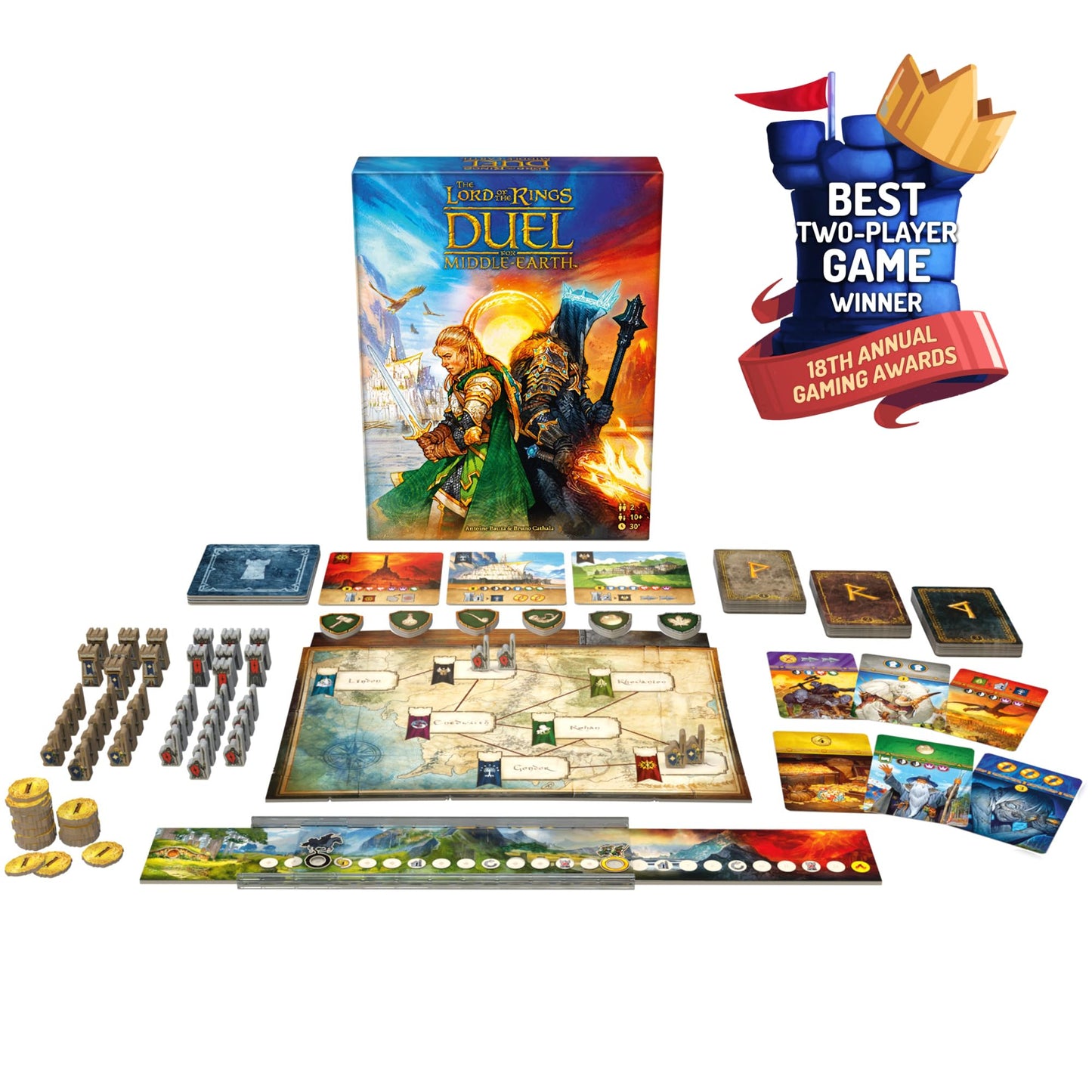 The Lord of the Rings - Middle - Earth (English Version) - Made by Asmodee Asmodee