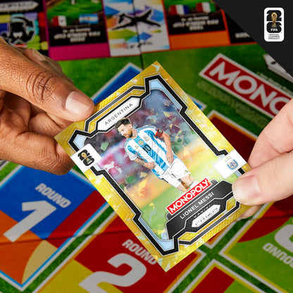 Monopoly Panini Prizm: FIFA World Cup Game I Soccer Board Game with Monopoly Panini Prizm FIFA World Cup 2026 Trading Cards I Ages 8+ (English Version) Monopoly
