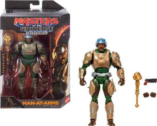 Masters of the Universe Action Figure Chronicles Man-At-Arms, 6.5 Inch Scale 2026 Movie Accurate, 30 Points Articulation Masters of the Universe