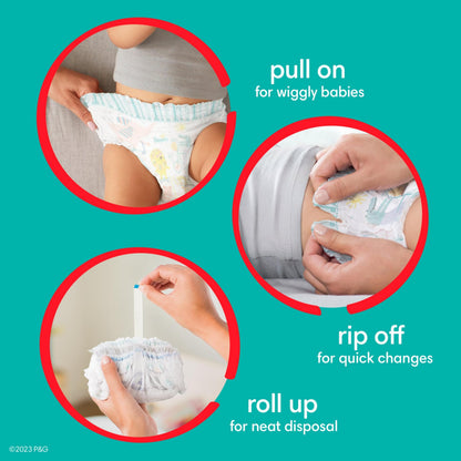 Pampers Diapers - Cruisers 360° - Size 6, up to 100% Leakproof Fit, Designed for Active Babies, Pull On Diaper, EZ Off Tabs Designed for Easy Changes, 1 Pack (Count of 48) 🍁 All In One Marketplace Canada