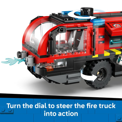 LEGO City Airport Fire Truck Kids Building Toy - Pretend Play Emergency Vehicle for Boys & Girls, Ages 7+ - Fire Engine Toy W/ 4 Firefighter Minifigures - Gift Idea for Birthdays - 60499 🍁 All In One Marketplace Canada LEGO