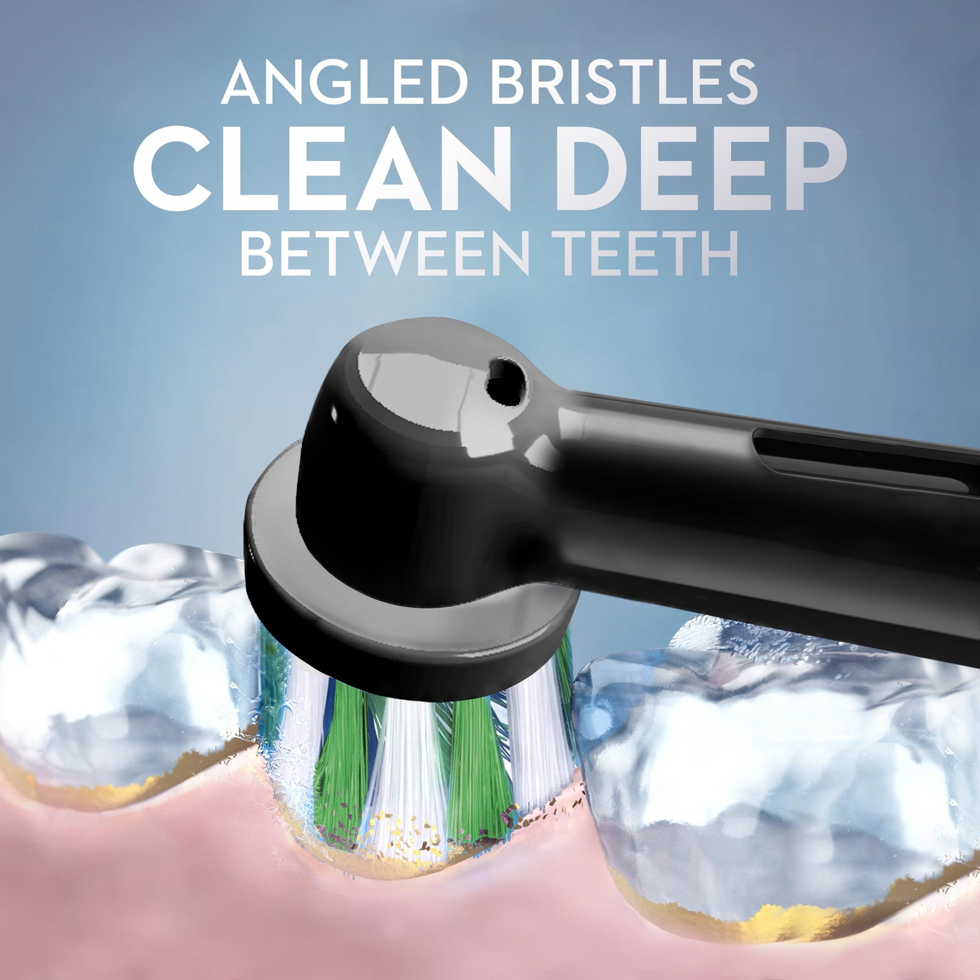 Oral-B CrossAction Electric Toothbrush Replacement Brush Heads, Black, 6 Count - Available at All In One Marketplace Canada