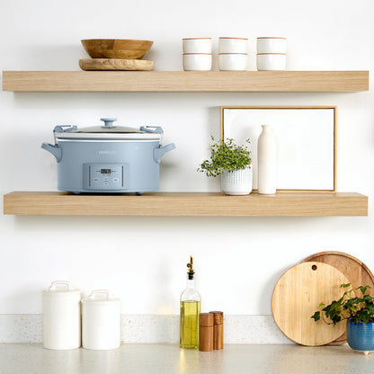 Crock-Pot Design Series 7-Quart Programmable Slow Cooker, Morning Haze Blue - Available at All In One Marketplace Canada