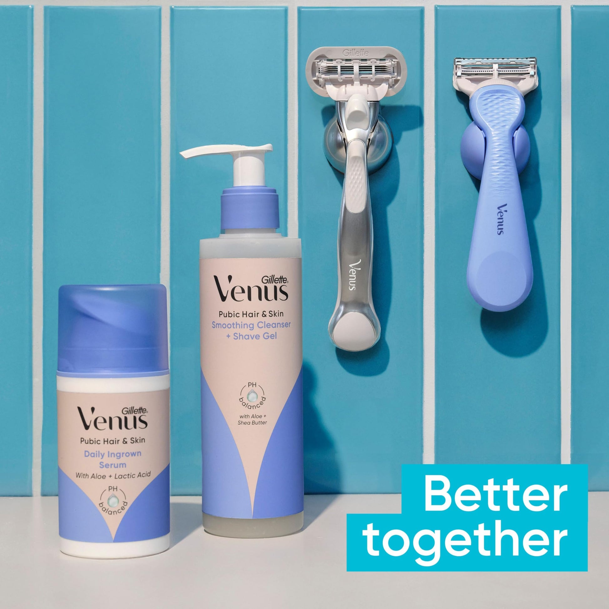 Gillette Razors Women Pubic Hair, Bikini Razor, Venus Intimate Grooming Razor, 1 Handle + 2 Refills - Available at All In One Marketplace Canada