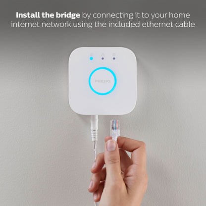 Philips Hue Bridge - Unlock the Full Potential of Hue - Multi-Room and Out-of-Home Control - Create Automations and Zones - Secure, Stable Connection Won't Strain Your Wi-Fi - Works with Voice, Matter Philips Hue