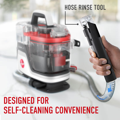 Hoover CleanSlate FH14000V Portable Carpet and Upholstery Spot Cleaner Machine with Dual Tank Technology, 40 oz Capacity, 7 Inch WidePath Tool, Pet Stain Remover, Red - Available at All In One Marketplace Canada