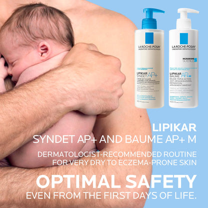 La Roche-Posay Body Wash, Lipikar Syndet AP+ Anti-Itch Body Wash For Eczema-prone Skin with Shea Butter & Niacinamide, Fragrance Free, Suitable for Sensitive Skin, 400ml - Available at All In One Marketplace Canada