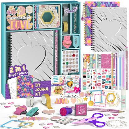 DIY Journal Kit for Girls, Scrapbook and Diary Set, Gifts for Girls 8-12 🍁 All In One Marketplace Canada