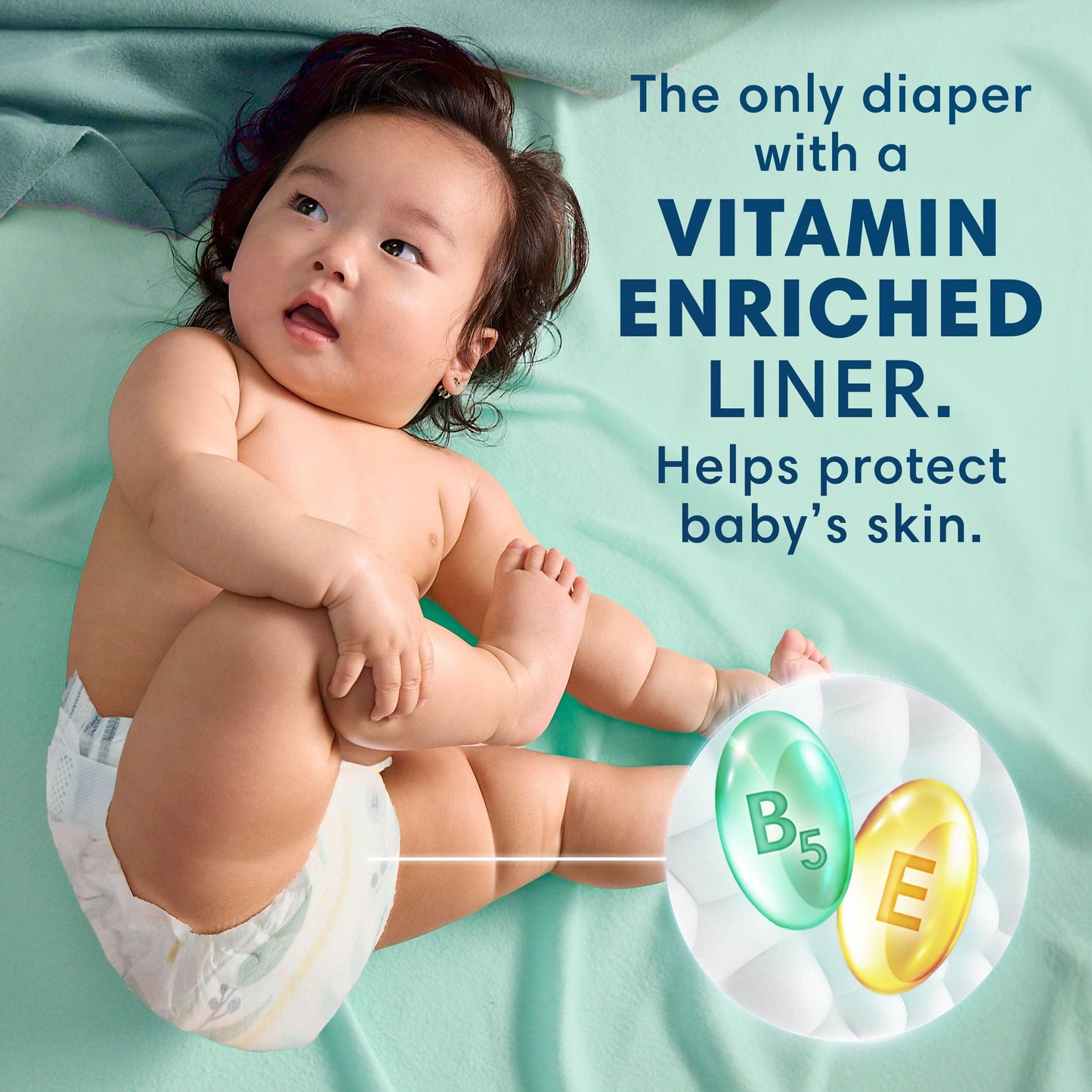 Pampers Pure Protection Diapers - Size 3, 168 Count, Hypoallergenic Unscented Disposable Baby Diapers