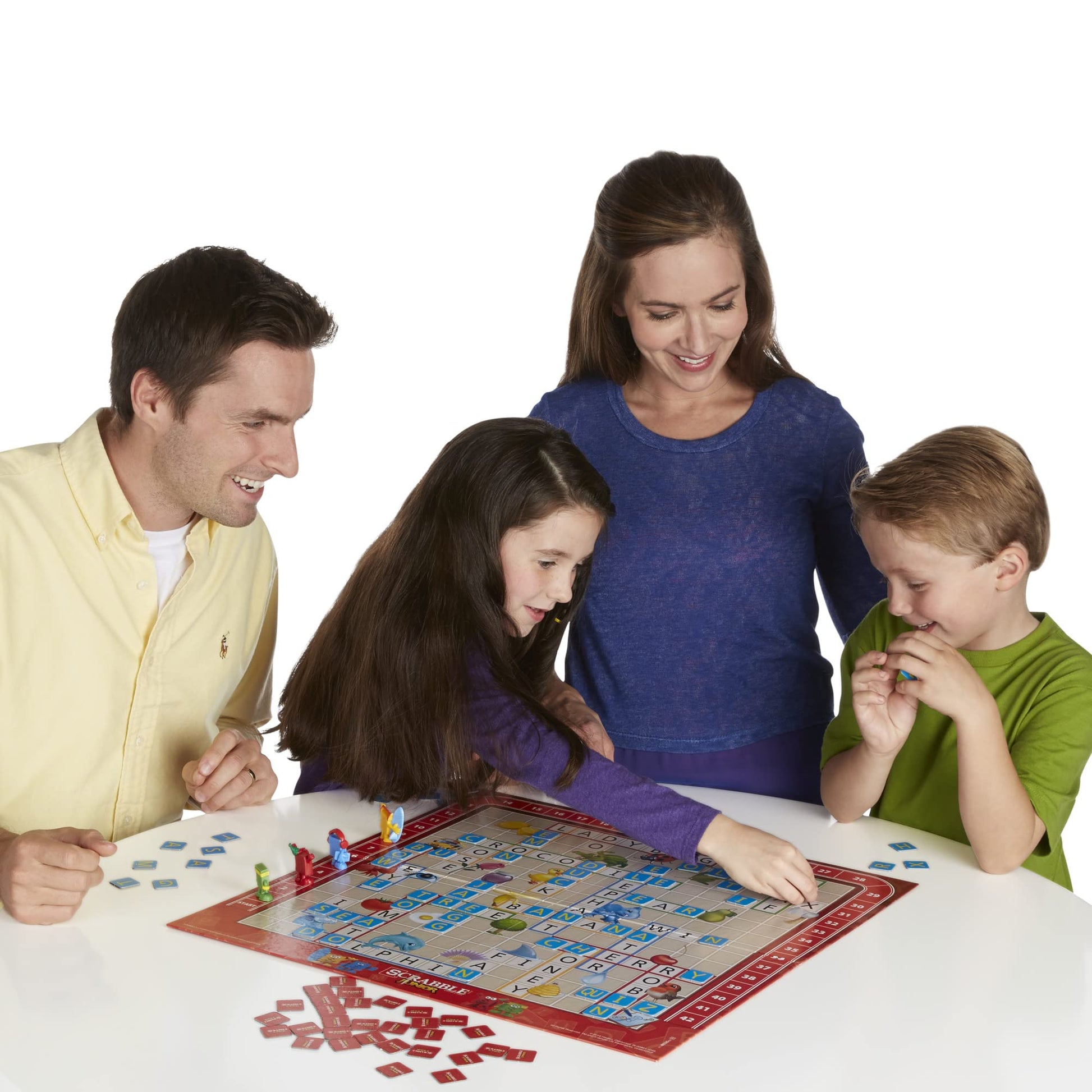 Hasbro Gaming Scrabble Junior Board Game | 2-4 Players | Family Educational Word Games for Kids | Back to School Gifts for Classroom | Ages 5+ Hasbro Gaming