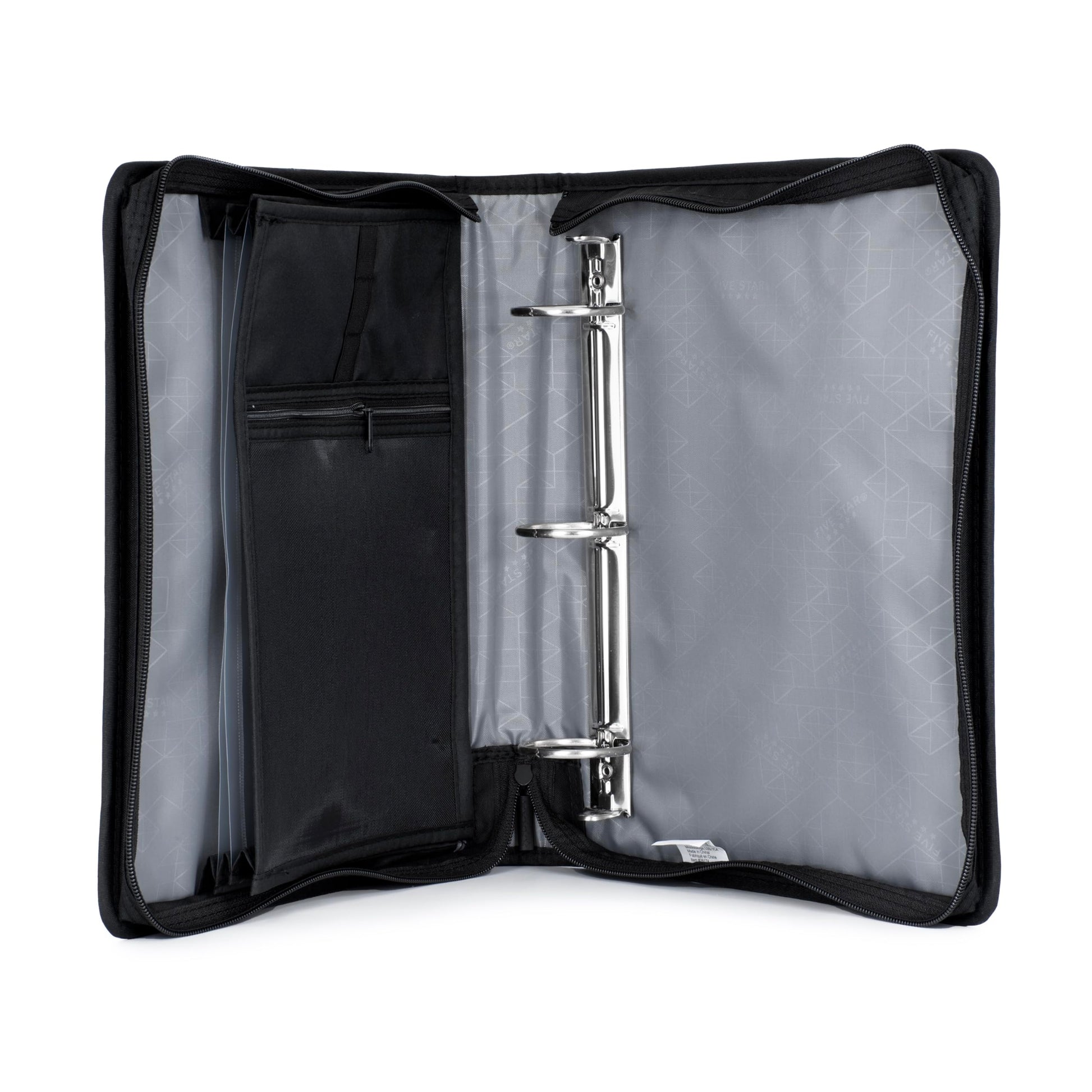 Five Star Zipper Binder, 2-Inch Capacity, Mesh Zippered Storage Pocket, 3-Pocket Expanding File, Assorted Graphics Covers, 1 Binder, Design May Vary (28174) Five Star