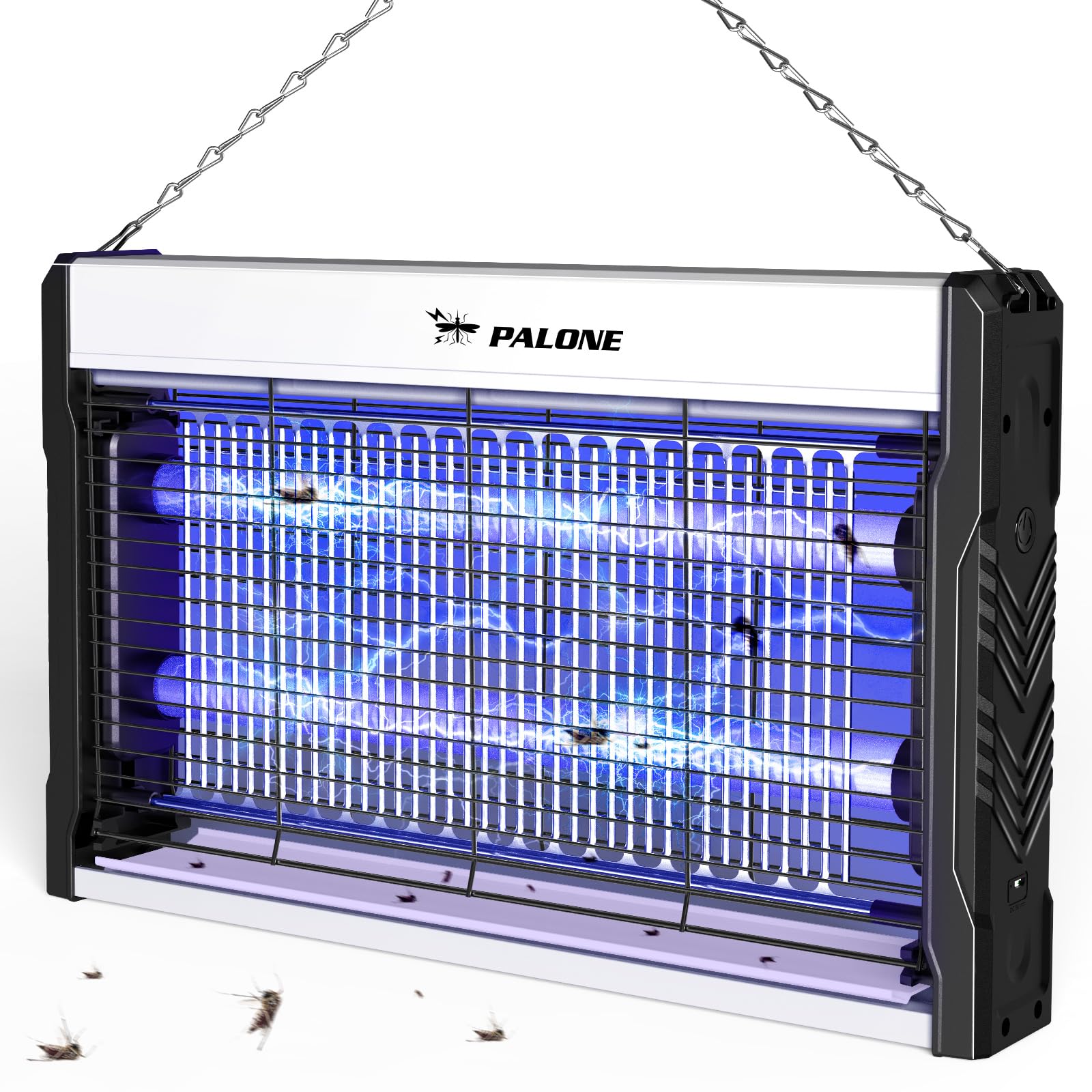 PALONE Bug Zapper, Fly Zapper with Hanging Function, Indoor Outdoor Zapper Effectively Protect Food from Fly for Dinging Room, Courtyard, Kitchen