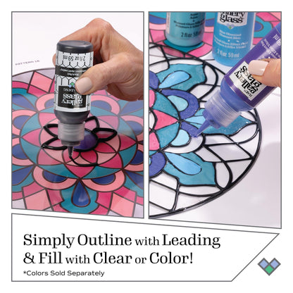 Plaid Gallery Glass Window Color Beginner Set (2-Ounce), GG8SET (8-Pack)