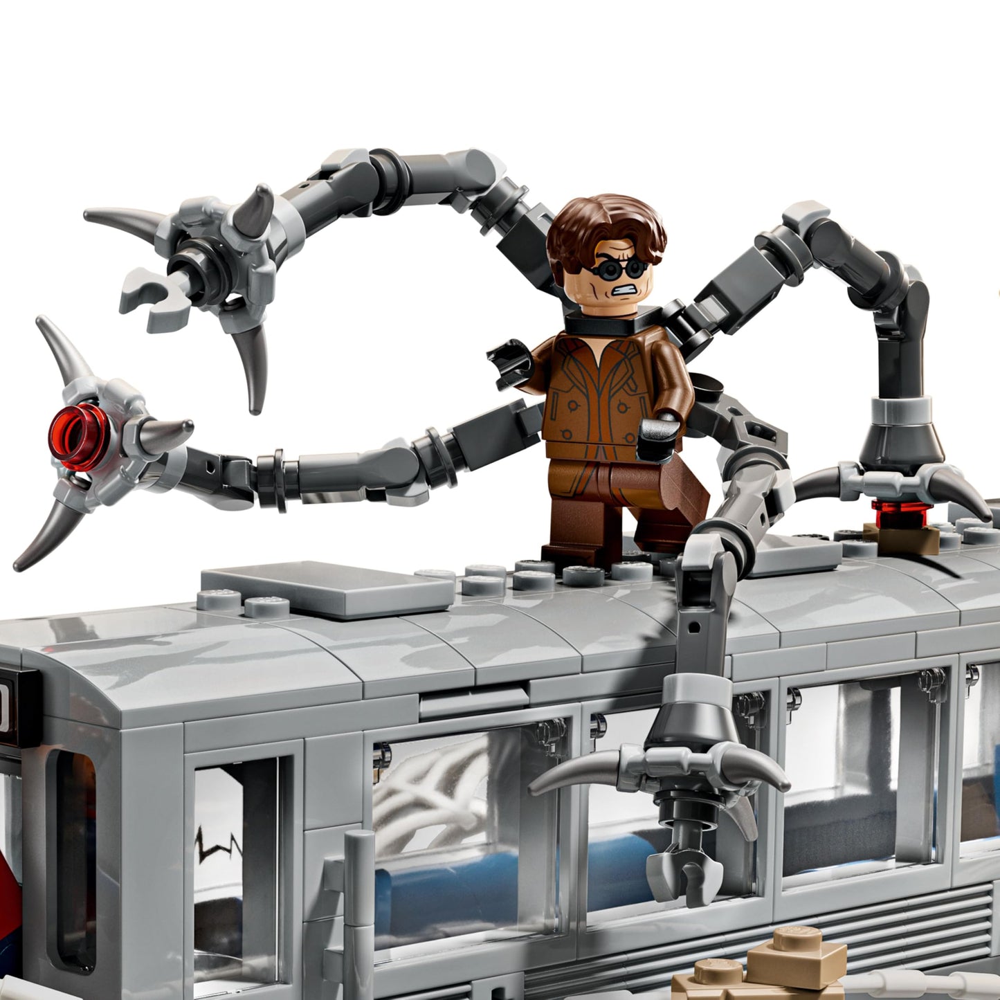 LEGO Marvel Spider-Man vs. Doc Ock Subway Train Scene - Action Figures Kids Toy - Spider-Man Building Toy for Boys & Girls, Ages 9+ - Marvel Collectible with 4 Minifigures - Birthday Gift Idea- 76321 🍁 All In One Marketplace Canada